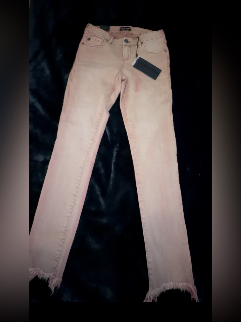 Women's Salmon Dead John Skinny Jeans with Raw Hem